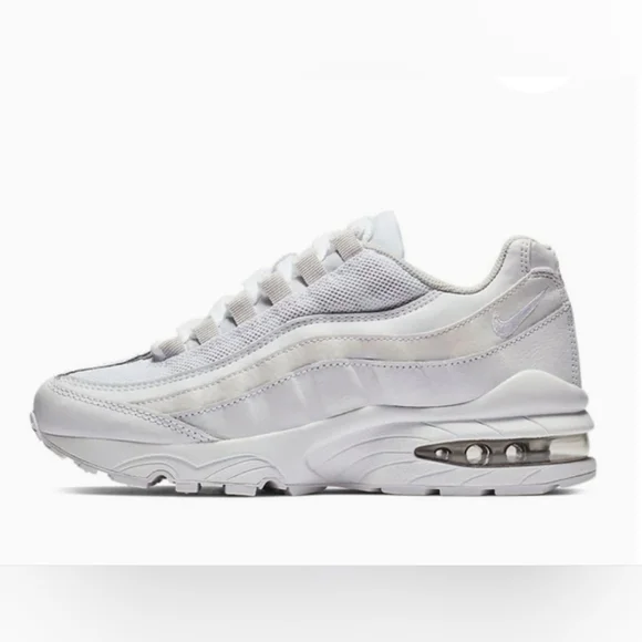 CJ　希少美品 Nike Air Max 95 ホワイト/グレー　28.5 Nike Air Max 95 (GS) White Metallic Silver 905348-104 Youth